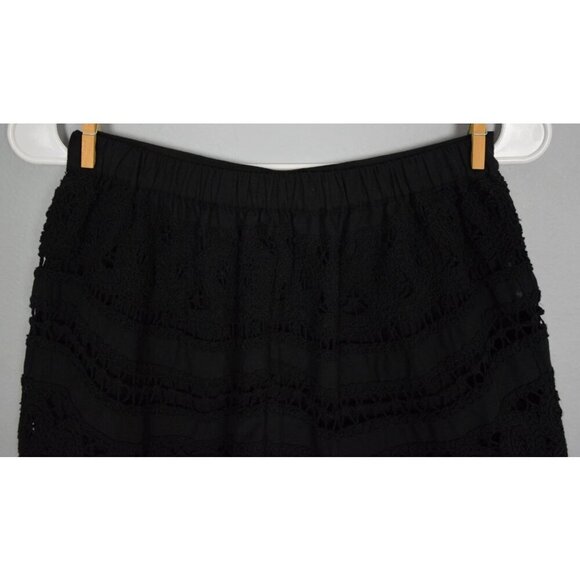 VALERIE KHALFON PARIS SHANGRI CROCHET BLACK SHORTS - Picture 5 of 8